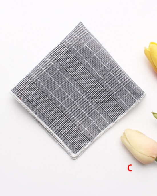 Cotton business formal suit pocket squares, men's plaid chest scarves, and small party handkerchiefs, available for wholesale. Cotton business formal suit pocket squares, men's plaid chest scarves, and small party handkerchiefs, available for wholesale.