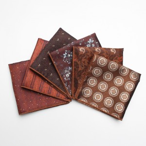 2025 new yarn-dyed polyester square handkerchiefs for men's formal suits, pocket squares, and casual British neckbands, available from manufacturers