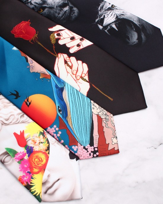 Leier men's personalized tie, European and American rose tie, Korean-style castle statue, casual party tie manufacturer.