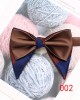 Leier men's large bow tie, tuxedo, polyester men's vintage double-layered ox-horn bow tie, groom's wedding photoshoot suit.