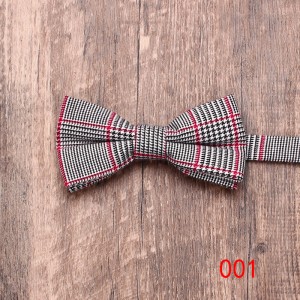 Striped groomsmen bow ties for men, Korean-style cotton printed bow ties for weddings, formal business casual bow ties