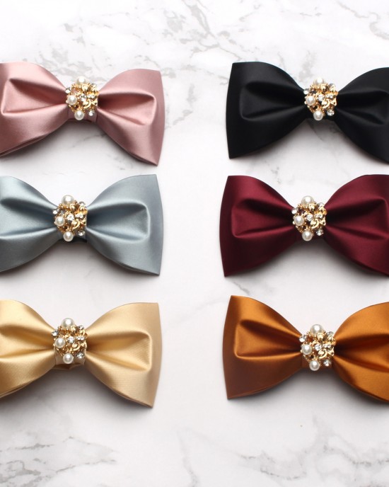 Fashionable solid-color bow ties for men's formal business banquets, groomsmen, wedding dress bows, flat-cut bow ties Fashionable solid-color bow ties for men's formal business banquets, groomsmen, wedding dress bows, flat-cut bow ties