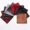 2025 Spring/Summer new jacquard yarn-dyed polyester silk small square handkerchiefs for men, fashionable suit pocket squares.