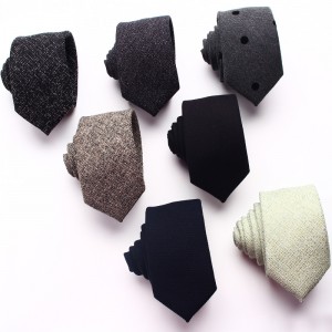 New Wool Blend 6cm Ties, Striped Plaid Ties for Men, Groomsmen Suit Shirt Accessories, Wholesale Ties