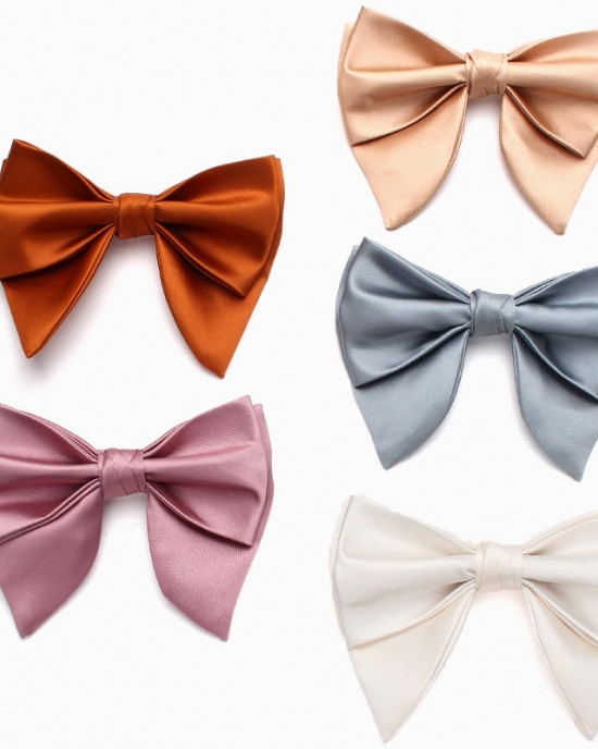 Men's bow tie tuxedos, large horn bow ties, solid color, male groomsmen's pointed bow ties, banquet performance bow ties Men's bow tie tuxedos, large horn bow ties, solid color, male groomsmen's pointed bow ties, banquet performance bow ties
