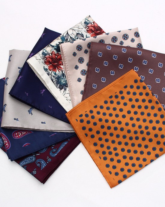 Men's formal business wedding suit pocket squares, patterned chest scarves, handkerchiefs, small party squares, suit accessories in stock. Men's formal business wedding suit pocket squares, patterned chest scarves, handkerchiefs, small party squares, suit accessories in stock.