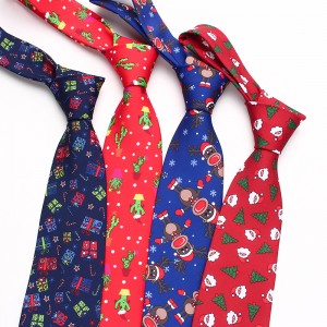 Leier new Christmas ties in stock for men and women, polyester ties in various colors.