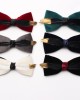 New style, solid-color, textured velvet bow ties for men with feather embellishments. Fashionable suit accessories and business bow ties available for wholesale. New style, solid-color, textured velvet bow ties for men with feather embellishments. Fashionable suit accessories and business bow ties available for wholesale.
