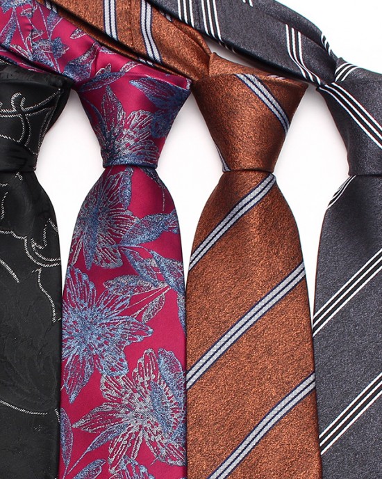 Leier, in stock, 8cm business formal polyester tie, striped series tie, men's wedding casual tie manufacturer