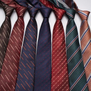 Leier new British-style men's floral heart-shaped tie, polyester hand-knit business tie, ready for wholesale.