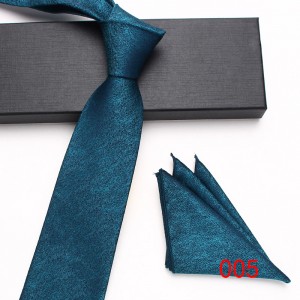 Leier wholesale new polyester silk two-piece tie and square set, men's business and fashionable tie sets.