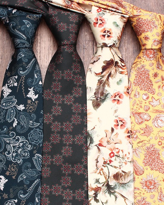 Lei'er men's business formal tie, 8cm printed polyester tie. Wholesale floral casual professional ties Lei'er men's business formal tie, 8cm printed polyester tie. Wholesale floral casual professional ties