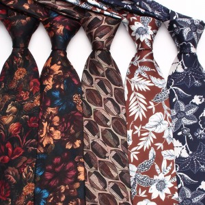 Lei'er men's ties, casual banquet and performance ties, floral patterned ties, personalized 9cm ties, manufacturer.