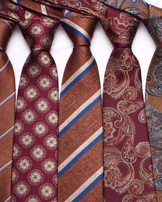 Leier's new coffee-colored ties, men's business, fashionable polyester hand-tied ties, available for wholesale in multiple colors.