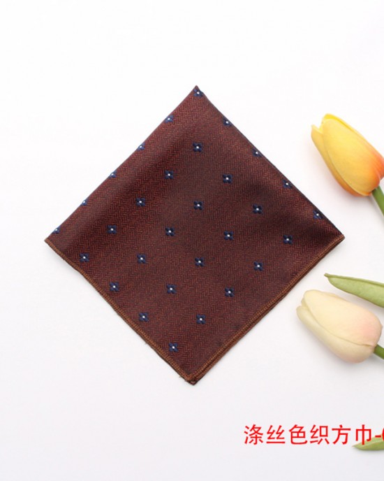 Lei'er men's wedding polyester silk square handkerchief, suit pocket square, multi-colored suit square, chest scarf, factory wholesale Lei'er men's wedding polyester silk square handkerchief, suit pocket square, multi-colored suit square, chest scarf, factory wholesale
