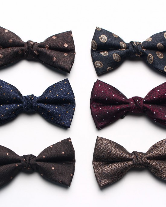 New Yarn-Dyed Jacquard Men's Bow Ties, Business Fashion Polyester Silk Groom & Groomsmen Wedding Bow Ties, Wholesale & In Stock New Yarn-Dyed Jacquard Men's Bow Ties, Business Fashion Polyester Silk Groom & Groomsmen Wedding Bow Ties, Wholesale & In Stock