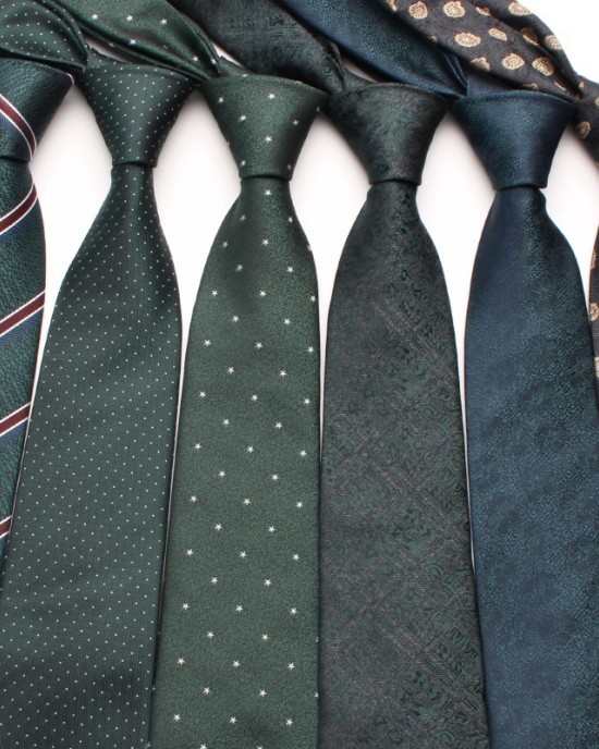 Lei'er new green series 8cm polyester business suit jacquard tie, bulk tie manufacturer in stock.