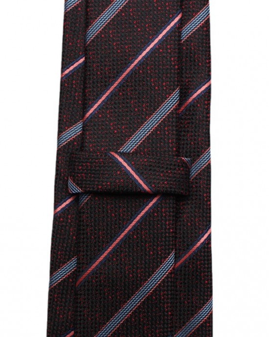Polyester business suit ties, jacquard red series, 7cm ties, bulk, tie manufacturer, and wholesale.