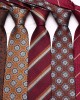 Leier's new coffee-colored ties, men's business, fashionable polyester hand-tied ties, available for wholesale in multiple colors.