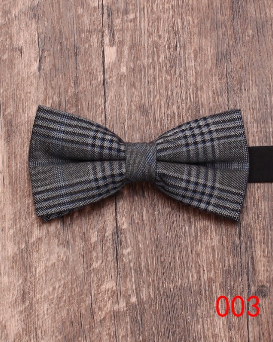 Striped groomsmen bow ties for men, Korean-style cotton printed bow ties for weddings, formal business casual bow ties