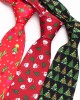 Leier new Christmas ties in stock for men and women, polyester ties in various colors.