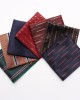 2025 Spring/Summer new jacquard yarn-dyed polyester silk small square handkerchiefs for men, fashionable suit pocket squares.