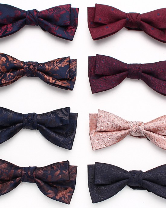 Lei'er men's floral casual bow ties, fashionable new paisley flower bow ties, personalized bow tie manufacturers for men and women Lei'er men's floral casual bow ties, fashionable new paisley flower bow ties, personalized bow tie manufacturers for men and women