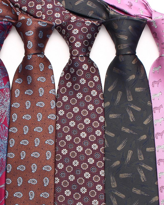 Lei'er 8cm striped formal tie, men's polyester tie in stock. Jacquard business vintage tie manufacturer