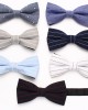 Leier striped cotton bow ties, simple and stylish bow ties, men's casual bow ties, bow flowers, manufacturer Leier striped cotton bow ties, simple and stylish bow ties, men's casual bow ties, bow flowers, manufacturer