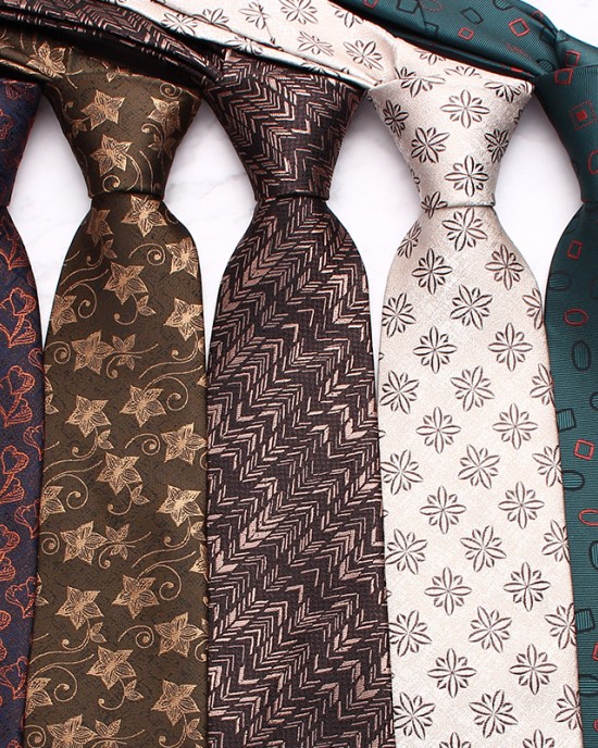 Polyester floral classic men's 8cm tie, men's striped business casual wedding dinner tie wholesale Polyester floral classic men's 8cm tie, men's striped business casual wedding dinner tie wholesale