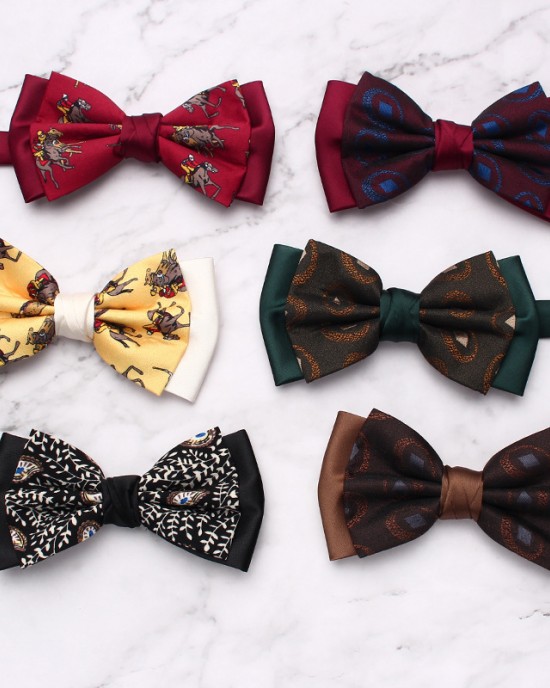 New double-stitched men's bow ties, trendy yarn-dyed jacquard suit accessories, and vintage bow ties, available for wholesale New double-stitched men's bow ties, trendy yarn-dyed jacquard suit accessories, and vintage bow ties, available for wholesale