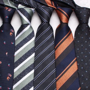 Leier's new blue business ties, 8cm polyester casual suit jacquard ties, personalized ties, available from manufacturers.