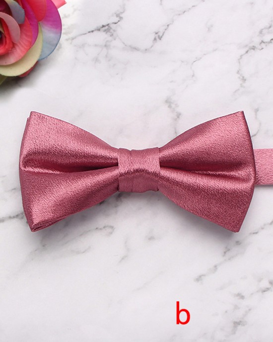 New Polished Solid Color Polyester Bow Ties for Men, Fashionable Suit Bow Ties, Groomsmen Wedding Bow Ties New Polished Solid Color Polyester Bow Ties for Men, Fashionable Suit Bow Ties, Groomsmen Wedding Bow Ties