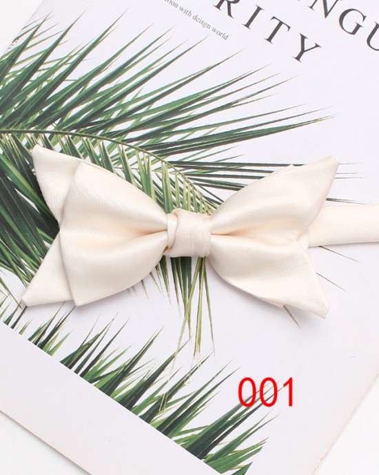 Lei'er new solid color double-layer bow tie, men's business fashion, British-style suit accessories, wedding bow tie in stock. Lei'er new solid color double-layer bow tie, men's business fashion, British-style suit accessories, wedding bow tie in stock.