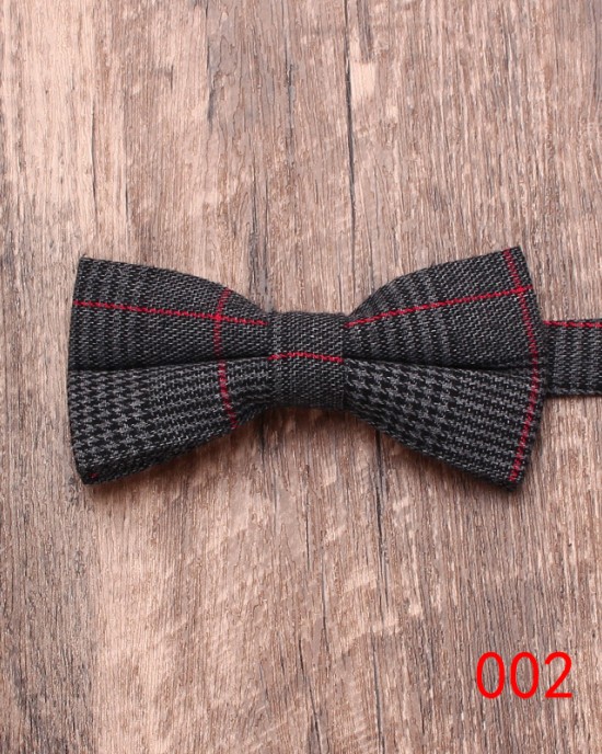 Striped groomsmen bow ties for men, Korean-style cotton printed bow ties for weddings, formal business casual bow ties