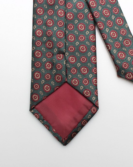 Wholesale men's 8cm business formal polyester ties, suit ties, and casual green party ties.