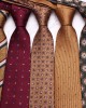 Leier's new coffee-colored ties, men's business, fashionable polyester hand-tied ties, available for wholesale in multiple colors.