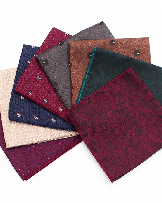 Lei'er formal business square, suit pocket square, patterned chest scarf, handkerchief, small party square accessory manufacturer, in stock
