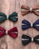 Solid color diamond-encrusted double-layered business bow ties for men and women, wedding and banquet shirts, suit accessories, wholesaler Solid color diamond-encrusted double-layered business bow ties for men and women, wedding and banquet shirts, suit accessories, wholesaler