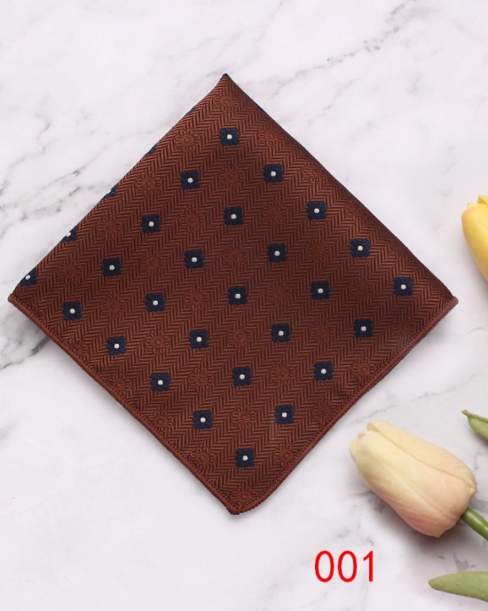 Men's formal squares, business wedding actor suit squares, polyester burgundy patterned pocket scarves, manufacturer