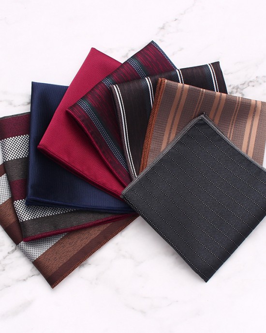 Men's formal suit pocket squares, bow tie pocket squares for wedding banquets, square handkerchief manufacturers in stock Men's formal suit pocket squares, bow tie pocket squares for wedding banquets, square handkerchief manufacturers in stock