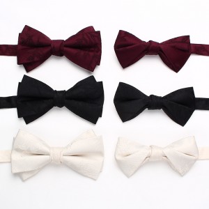 Lei'er men's groom's wedding tie, wedding dress photoshoot, Chinese-style personalized bow tie, fashionable burgundy bow tie, in stock from the manufacturer.