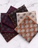 British-style men's suit pocket square with small floral pattern, business retro banquet suit small square handkerchief wholesale