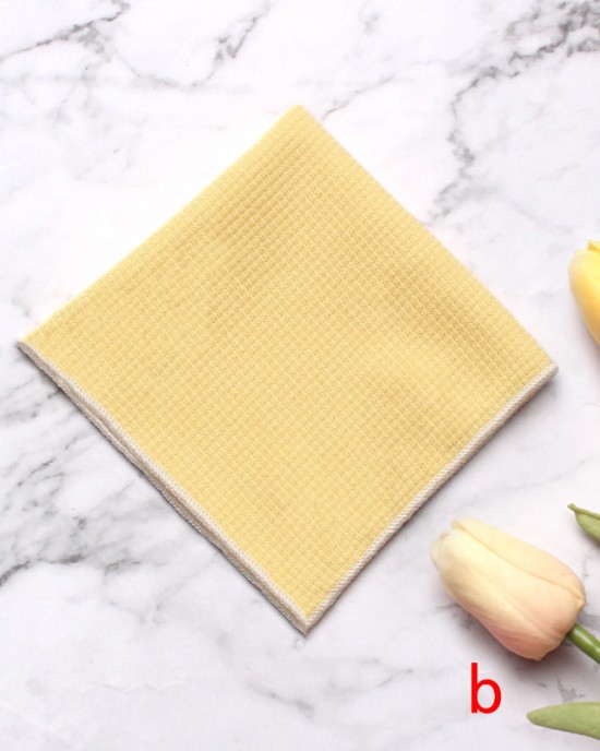 Men's solid-color suit pocket squares, British-style knitted cotton party squares, formal dress chest scarves, pocket scarves Men's solid-color suit pocket squares, British-style knitted cotton party squares, formal dress chest scarves, pocket scarves