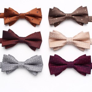 Lei'er men's wedding bow ties, groom's tuxedo shoots, personalized bow ties, fashionable paisley flower accessories, bow tie manufacturers