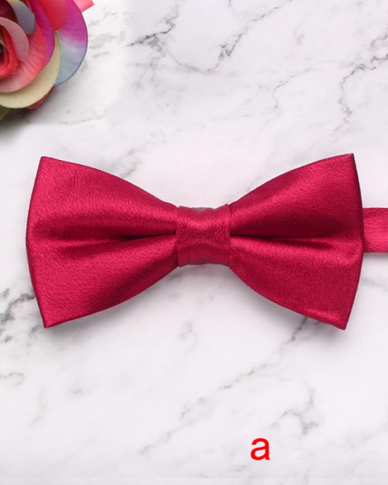 New Polished Solid Color Polyester Bow Ties for Men, Fashionable Suit Bow Ties, Groomsmen Wedding Bow Ties New Polished Solid Color Polyester Bow Ties for Men, Fashionable Suit Bow Ties, Groomsmen Wedding Bow Ties