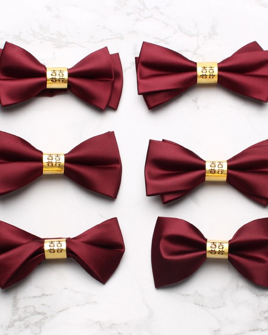 Red wedding tie with a "happiness" character, solid-color wedding bow ties for groomsmen, formal wedding bow ties, bow tie ties for suits Red wedding tie with a "happiness" character, solid-color wedding bow ties for groomsmen, formal wedding bow ties, bow tie ties for suits