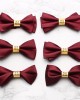 Red wedding tie with a "happiness" character, solid-color wedding bow ties for groomsmen, formal wedding bow ties, bow tie ties for suits Red wedding tie with a "happiness" character, solid-color wedding bow ties for groomsmen, formal wedding bow ties, bow tie ties for suits
