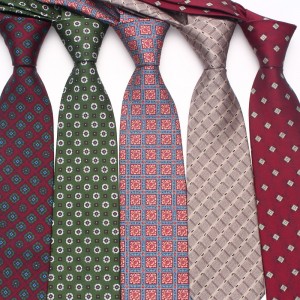Factory's hot-selling formal 8cm business tie, men's casual hand-tied tie, small flower cashew plaid, multi-color, in stock