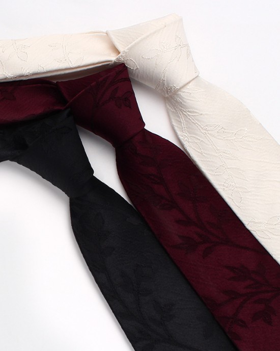 Lei'er polyester business suit ties, jacquard red series 7cm ties, new tie, manufacturer and wholesale Lei'er polyester business suit ties, jacquard red series 7cm ties, new tie, manufacturer and wholesale